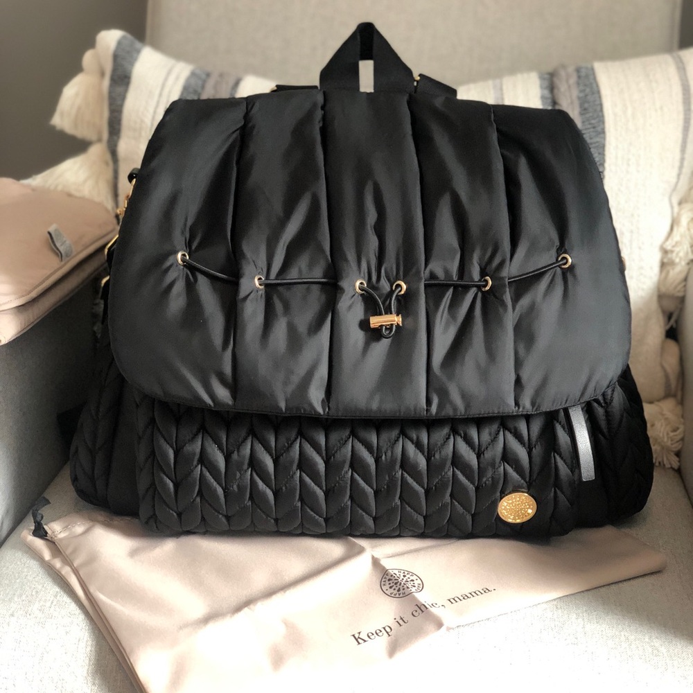 HAPP Brand Levy Diaper Bag Backpack. Lightly used and in excellent condition.